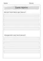 Vorschau - Arbeitsblätter - Lesetext/Lesetandem "St. Martin" mit Fragen (Klasse 2,3,4) - Seite 3