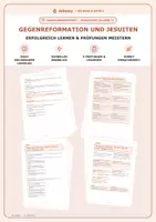 Vorschau - Klassenarbeiten - Klasse 7 · Geschichte · Jesuiten, Konzil von Trient, Schulwesen - Deckblatt