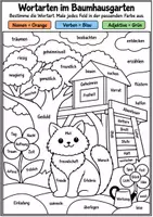 Vorschau - Spiele - Katze im Baumhaus – Ausmalabenteuer - Wortarten - Deckblatt