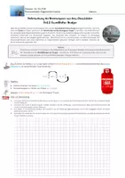 Vorschau - Arbeitsblätter - Qualitative und quantitative Analyse des Laborgas - Deckblatt