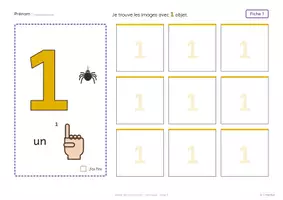 Aperçu - Apprentissages en autonomie - Je compte jusqu'à 5 - Halloween - Page 2