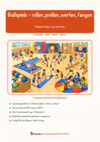Vorschau - Mal- und Bastelvorlagen - Ballspiele – rollen, prellen, werfen, fangen – Lesespurgeschichte mit Rätselaufgaben (Klasse 1) - Seite 1