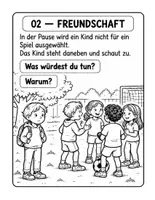 Vorschau - Arbeitsblätter - Freundschaft – 10 Situationskarten | Was würdest du tun? | Sozialkompetenz Grundschul - Seite 3