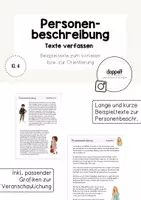 Vorschau - Unterrichtsreihen - Personenbeschreibung | MATERIALPAKET (Klasse 4) - Seite 1