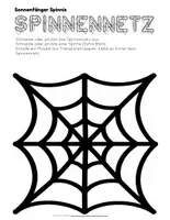 Vorschau - Mal- und Bastelvorlagen - Halloween Spinne Fensterbild - Seite 2