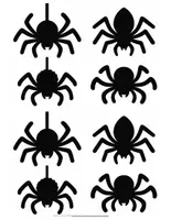Vorschau - Mal- und Bastelvorlagen - Halloween Spinne Fensterbild - Seite 3