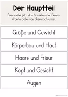 Vorschau - Unterrichtsreihen - Personenbeschreibung | Visualisierung des Aufbaus (Klasse 4) - Seite 3