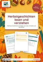 Vorschau - Unterrichtsreihen - Herbst-Lesen – Klasse 2 und 3 – Herbstgeschichten – Leseheft – Sparpaket: beide Fassungen - Seite 1