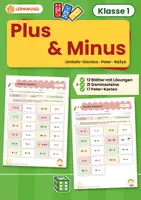 Vorschau - Spiele - Plus und Minus bis 20 ohne Übergang Klasse 1 | Lernspiele Domino & Brettspiel - Deckblatt