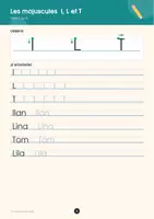Aperçu - Feuilles d'exercices - Les majuscules en script de A à Z - Page 2