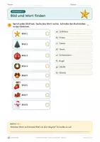 Vorschau - Unterrichtsreihen - Weihnachtswörter lesen und schreiben – Klasse 1 – Übungsheft - Seite 1