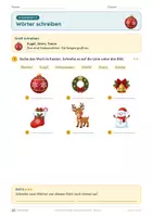 Vorschau - Unterrichtsreihen - Weihnachtswörter lesen und schreiben – Klasse 1 – Übungsheft - Seite 3