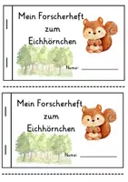 Vorschau - Unterrichtsreihen - Forscherheft Eichhörnchen Klasse 1/2 - Deckblatt