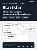Vorschau - Stationenlernen - Kostenlos: Escape Room Bilanzveränderungen BwR 7 Rechnungswesen - Deckblatt
