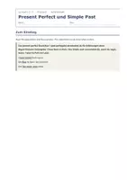 Vorschau - Arbeitsblätter - Unterschied Present Perfect Simple Past - Seite 1