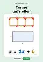 Vorschau - Arbeitsblätter - Terme aufstellen - Deckblatt
