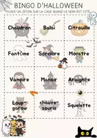 Aperçu - Jeux - Bingo d'Halloween - Page de couverture