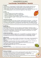 Vorschau - Arbeitsblätter - Leuchtende Blätter mit Transparentpapier basteln - Suncatcher Fensterbild - Kunst im Herbst - Klasse 1,2,3,4 - Seite 1