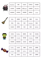 Aperçu - Feuilles d'exercices - Halloween - dossier vocabulaire - Page 2