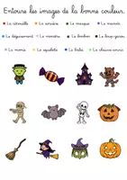 Aperçu - Feuilles d'exercices - Halloween - dossier vocabulaire - Page 3