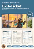Vorschau - Arbeitsblätter - Exit-Ticket Physik 7/8 gratis | 3-Minuten-Abschluss mit Lösung | Sicherung und Kurzschluss | Exit-Ticket zum Boarding Pass - Deckblatt