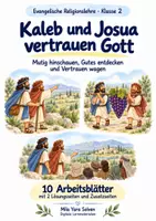 Vorschau - Arbeitsblätter - Kaleb und Josua vertrauen Gott | Religion Klasse 2 Arbeitsblätter | Evangelische Religionslehre | 10 Arbeitsblätter als PDF - Deckblatt