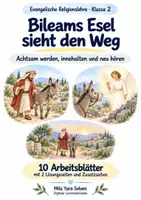 Vorschau - Arbeitsblätter - Bileams Esel sieht den Weg | Religion Klasse 2 Arbeitsblätter | Evangelische Religionslehre | 10 Arbeitsblätter als PDF - Deckblatt