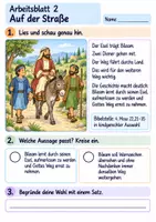 Vorschau - Arbeitsblätter - Bileams Esel sieht den Weg | Religion Klasse 2 Arbeitsblätter | Evangelische Religionslehre | 10 Arbeitsblätter als PDF - Seite 2