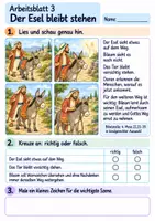 Vorschau - Arbeitsblätter - Bileams Esel sieht den Weg | Religion Klasse 2 Arbeitsblätter | Evangelische Religionslehre | 10 Arbeitsblätter als PDF - Seite 3