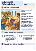 Vorschau - Arbeitsblätter - Bezalel baut das heilige Zelt | Religion Klasse 2 Arbeitsblätter | Evangelische Religionslehre | 10 Arbeitsblätter als PDF - Seite 2