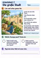 Vorschau - Arbeitsblätter - Rahab hilft den Kundschaftern | Religion Klasse 2 Arbeitsblätter | Evangelische Religionslehre | 10 Arbeitsblätter als PDF - Seite 2