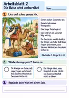 Vorschau - Arbeitsblätter - Die Königin von Saba besucht Salomo | Religion Klasse 2 Arbeitsblätter | Evangelische Religionslehre | 10 Arbeitsblätter als PDF - Seite 2