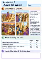 Vorschau - Arbeitsblätter - Die Königin von Saba besucht Salomo | Religion Klasse 2 Arbeitsblätter | Evangelische Religionslehre | 10 Arbeitsblätter als PDF - Seite 3