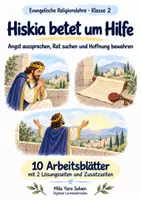 Vorschau - Arbeitsblätter - Hiskia betet um Hilfe | Religion Klasse 2 Arbeitsblätter | Evangelische Religionslehre | 10 Arbeitsblätter als PDF - Deckblatt
