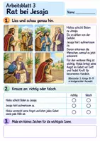 Vorschau - Arbeitsblätter - Hiskia betet um Hilfe | Religion Klasse 2 Arbeitsblätter | Evangelische Religionslehre | 10 Arbeitsblätter als PDF - Seite 3