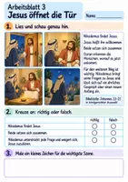 Vorschau - Arbeitsblätter - Jesus begegnet Nikodemus | Religion Klasse 2 Arbeitsblätter | Evangelische Religionslehre | 10 Arbeitsblätter als PDF - Seite 3