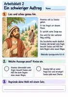 Vorschau - Arbeitsblätter - Ananias hilft Saulus | Religion Klasse 2 Arbeitsblätter | Evangelische Religionslehre | 10 Arbeitsblätter als PDF - Seite 2