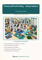 Vorschau - Mal- und Bastelvorlagen - Fitness und Krafttraining – richtig trainieren – Lesespurgeschichte mit Rätselaufgaben (Klasse 9) - Seite 1