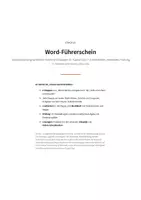 Vorschau - Arbeitsblätter - Word Führerschein Klasse 5–7 – Textverarbeitung in 8 Etappen mit Prüfung - Seite 1