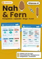 Vorschau - Arbeitsblätter - Perspektive Kunst Klasse 4 | Nah und fern Leporello & Bingo | mit Lösungen - Deckblatt