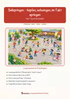 Vorschau - Arbeitsblätter - Seilspringen – hüpfen, schwingen, im Takt springen – Lesespurgeschichte mit Rätselaufgaben (Klasse 1) - Seite 1