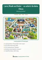Vorschau - Arbeitsblätter - Lärm, Musik und Gehör – so schützt du deine Ohren – Lesespurgeschichte mit Rätselaufgaben (Klasse 6) - Seite 1