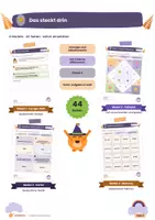 Vorschau - Arbeitsblätter - Halloween Arbeitsblätter Klasse 3 und 4 Bundle | Zahlen bis 1000, Satzglieder, Escape - Seite 2