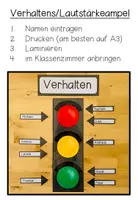 Vorschau - Poster - Verhaltens/Lautstärke AMPEL (Vorlage zum Bearbeiten) - Seite 1
