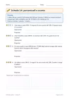 anteprima - Esercizi - Problemi classe quinta gratis: formule e percentuali - Pagina 1