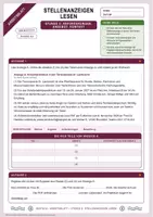 Vorschau - Arbeitsblätter - Stellenanzeige lesen für das Praktikum: Voraussetzungen, Wünsche und Kontaktangaben | Unterrichtsstunde mit Materialtext, Arbeitsblättern und Lösungen | Deutsch Klasse 8/9 - Seite 3