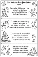 Vorschau - Arbeitsblätter - DER HERBST STEHT AUF DER LEITER - Gedicht - Materialpaket - Seite 2