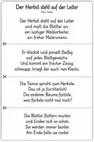 Vorschau - Arbeitsblätter - DER HERBST STEHT AUF DER LEITER - Gedicht - Materialpaket - Seite 3