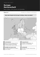 Vorschau - Arbeitsblätter - Europa Länder und Hauptstädte – Kartenarbeit Klasse 5/6 - Deckblatt