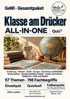 Vorschau - Spiele - 🌍 Klasse am Drücker: Smartboard-Quiz „GeWi All-in-One“ | 47 Themen · 658 Fachbegriffe | Quiz, Duell & Fallbeispiele | GeWi 5/6 - Deckblatt